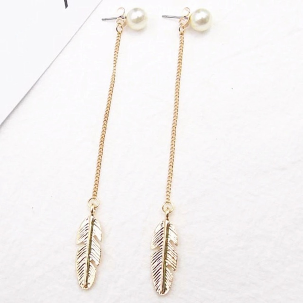NEW!💙💎GOLDEN! DROP FEATHERS! PEARL STUNNERS!💎💙 - Picture 2 of 6